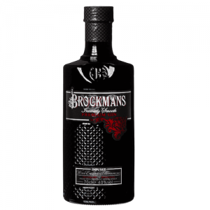 Schwarze Flasche der Marke Brockmans
